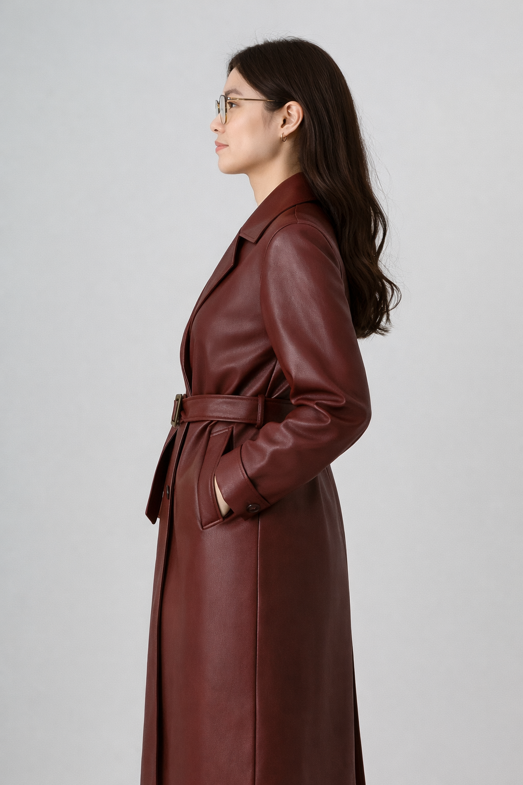 Luxury Leather Jacket Coat