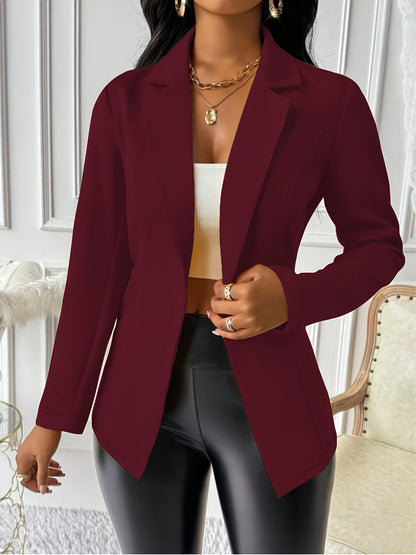 Red Casual Blazer