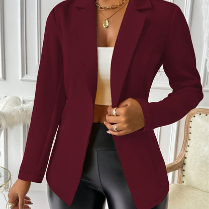 Red Casual Blazer