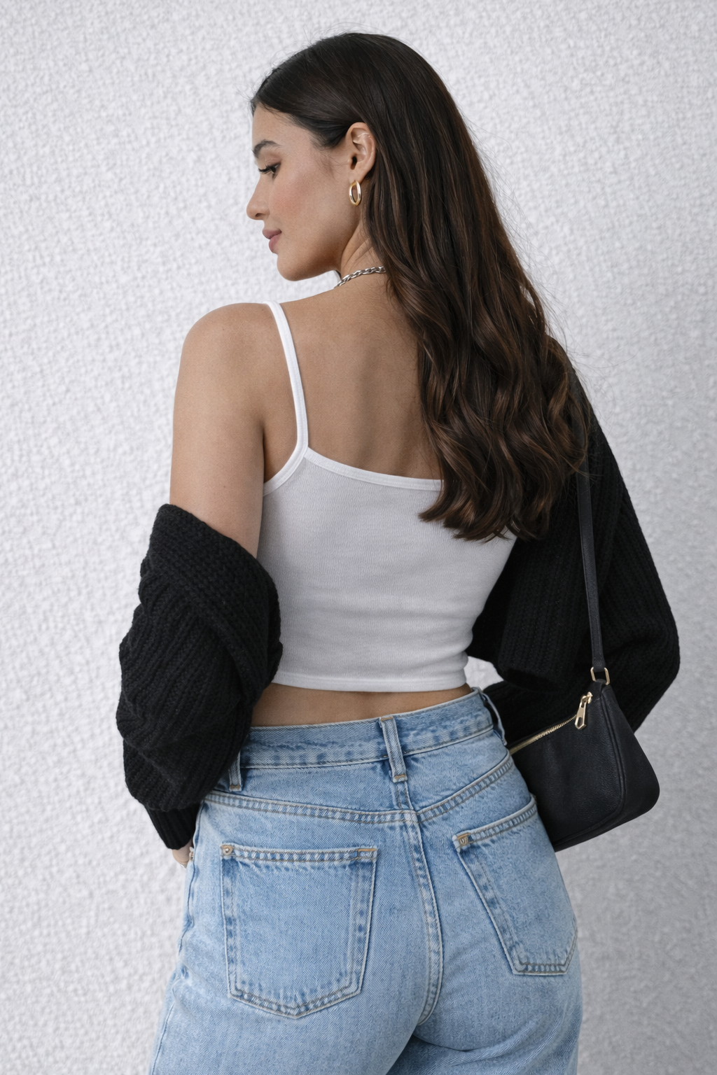Cropped Cardigan Long Sleeve