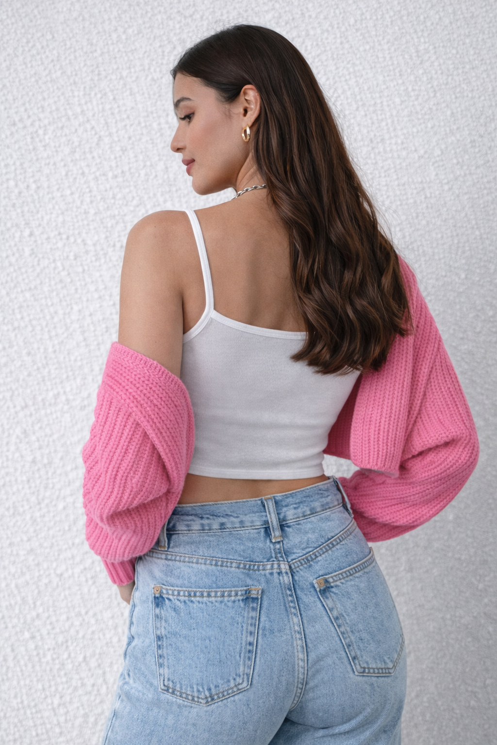 Cropped Cardigan Long Sleeve