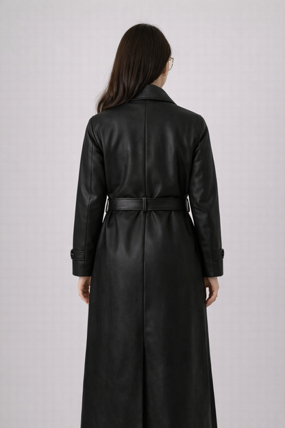 Luxury Leather Jacket Coat