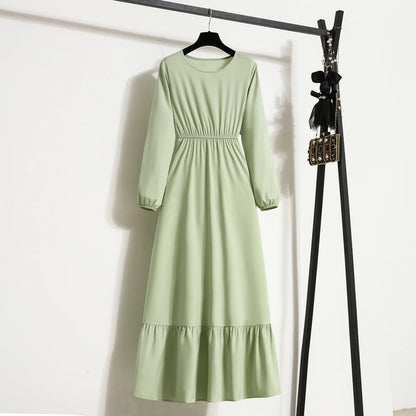 Solid Chiffon Dress