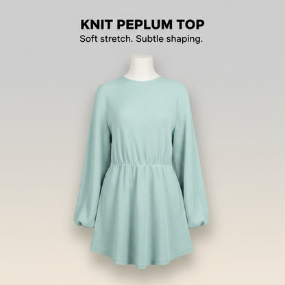 Knit Peplum Top