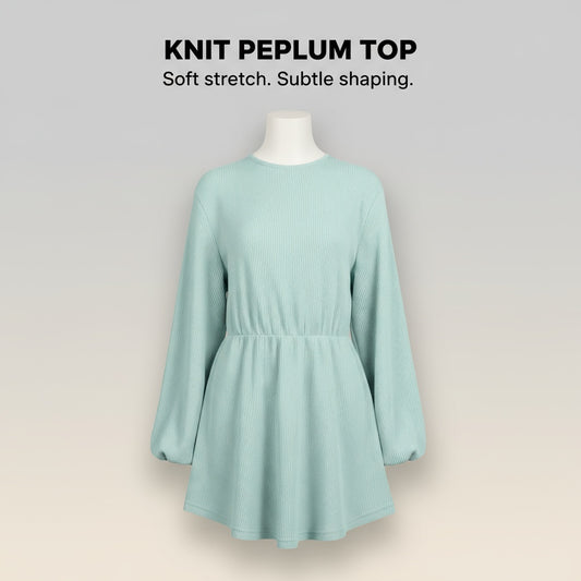 Knit Peplum Top